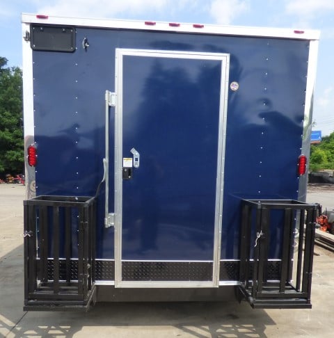 8.5' x 16' Indigo Blue Event Catering Concession Food Trailer