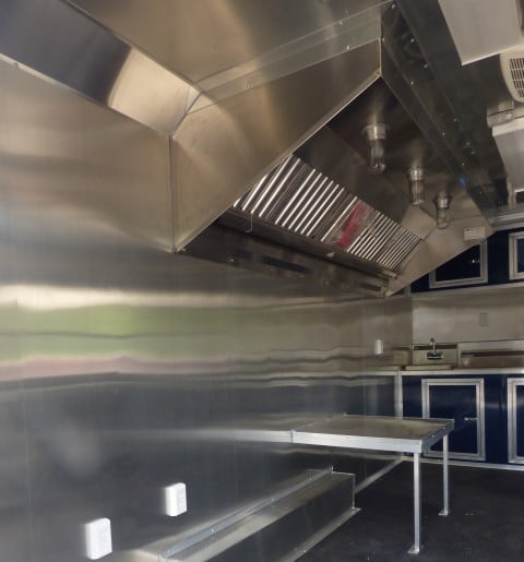 8.5' x 16' Indigo Blue Event Catering Concession Food Trailer