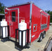 8.5' x 16' Concession Trailer Red Food With Appliances