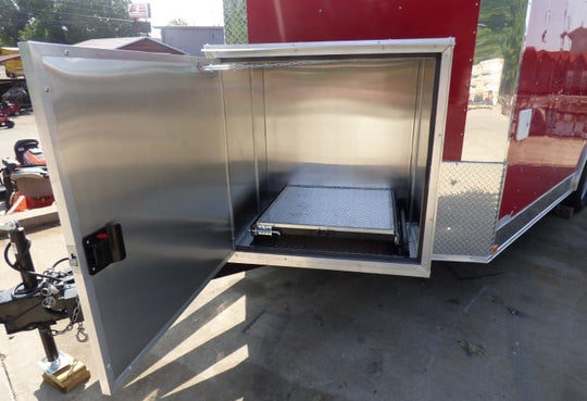 8.5' x 16' Concession Trailer Red Catering Event