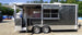 8.5' x 20' Concession Food Trailer Charcoal Grey Catering Event