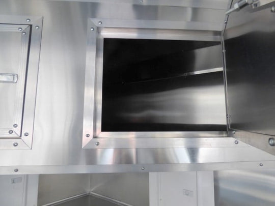 8.5' x 20' Concession Food Trailer Charcoal Grey Catering Event