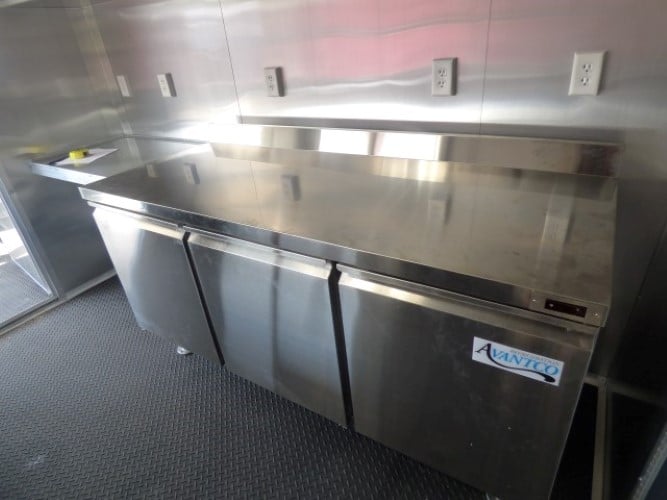 8.5' x 20' Concession Food Trailer Charcoal Grey Catering Event