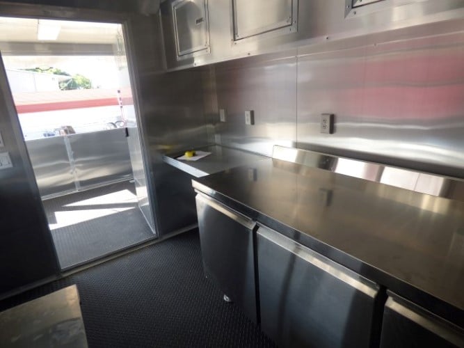 8.5' x 20' Concession Food Trailer Charcoal Grey With Appliances