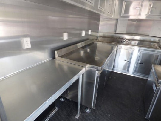 8.5' x 20' Concession Food Trailer Charcoal Grey Catering Event