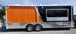 8.5' x 24' Concession Food Trailer Orange and Black With Appliances