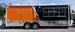 8.5' x 24' Concession Food Trailer Orange and Black With Appliances