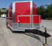 8.5' x 16' Concession Trailer Red Food With Appliances