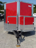 8.5' x 16' Concession Trailer Red Food With Appliances