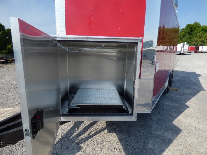 8.5' x 16' Concession Trailer Red Catering Event