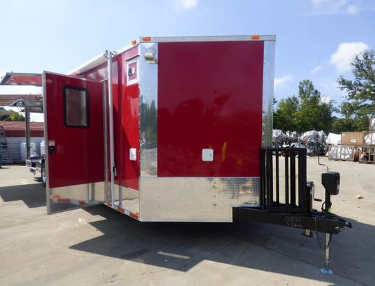 8.5' x 30' Concession Trailer Red Catering Event