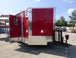 8.5' x 30' Concession Food Trailer Red With Appliances