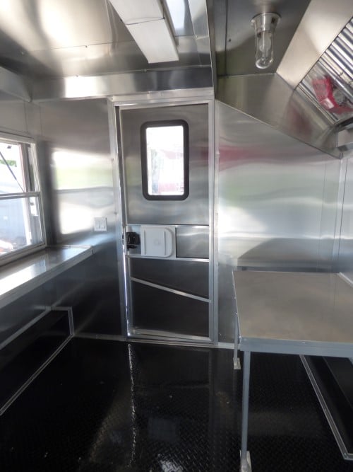 8.5' x 30' Concession Trailer Red Catering Event