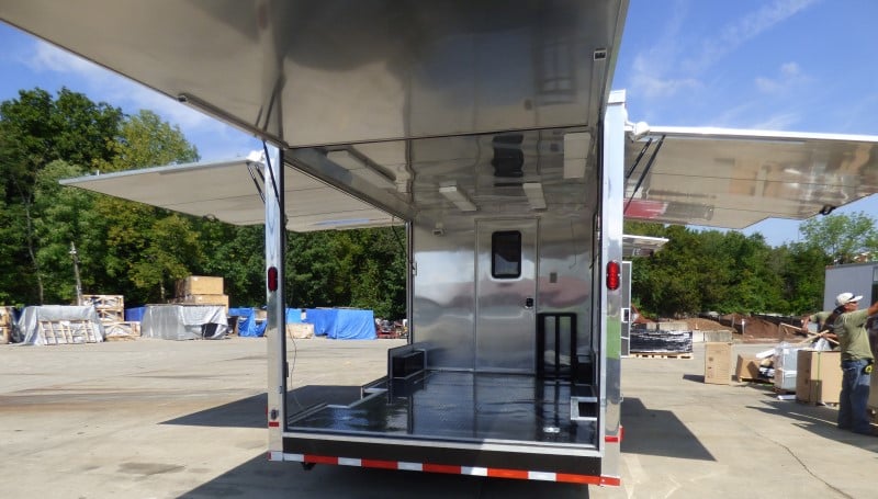 8.5' x 30' Concession Trailer Red Catering Event