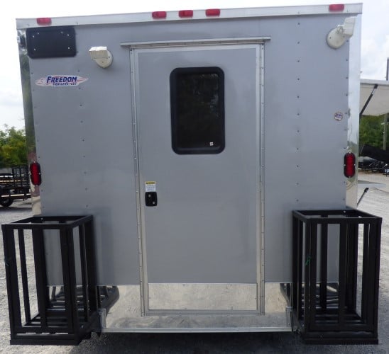 8.5' x 16' Concession Trailer Silver Frost Catering Event