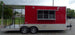 8.5' x 21' Victory Red Event Catering Concession Food Trailer