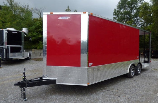 8.5' x 21' Victory Red Event Catering Concession Food Trailer