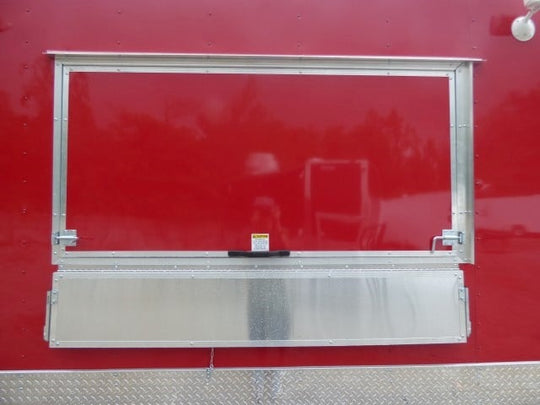 8.5' x 21' Victory Red Event Catering Concession Food Trailer