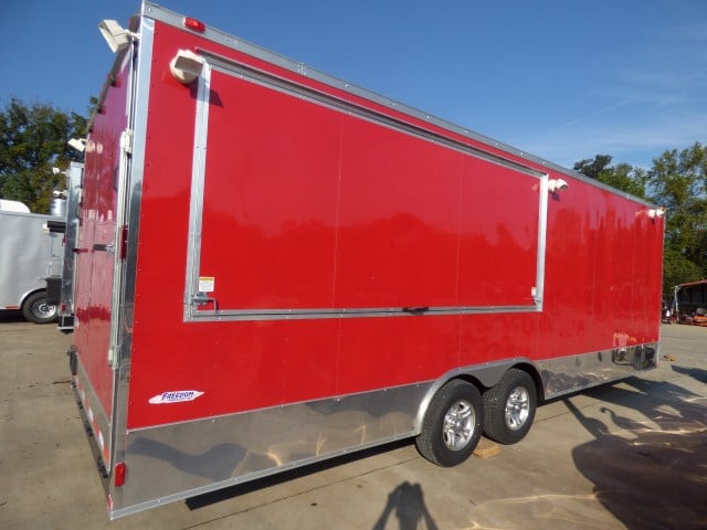 8.5' x 24' Victory Red Event Vending Concession Food Trailer