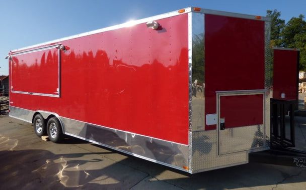 8.5' x 24' Victory Red Event Vending Concession Food Trailer