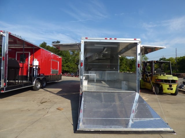 8.5' x 24' Victory Red Event Vending Concession Food Trailer