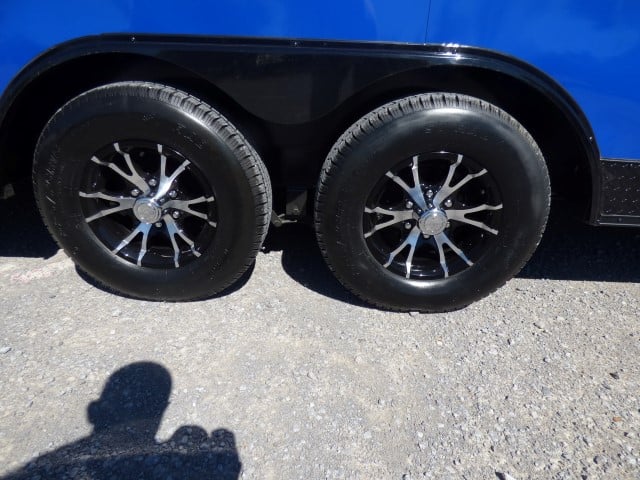 8.5' x 22' Cobalt Blue BBQ Event Catering Concession Food Trailer