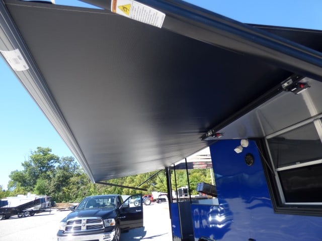 8.5' x 22' Cobalt Blue BBQ Event Catering Concession Food Trailer