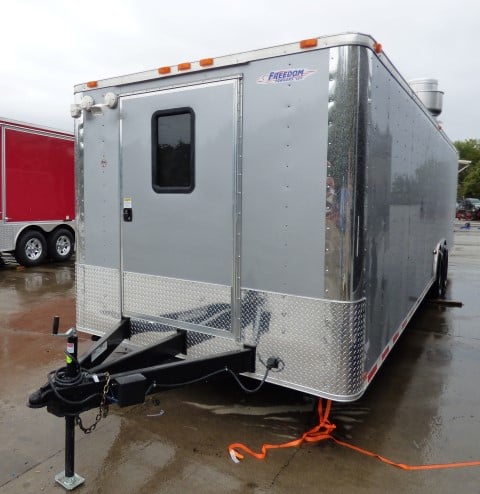 8.5' x 30' Silver Frost Concession Food Trailer With Appliances