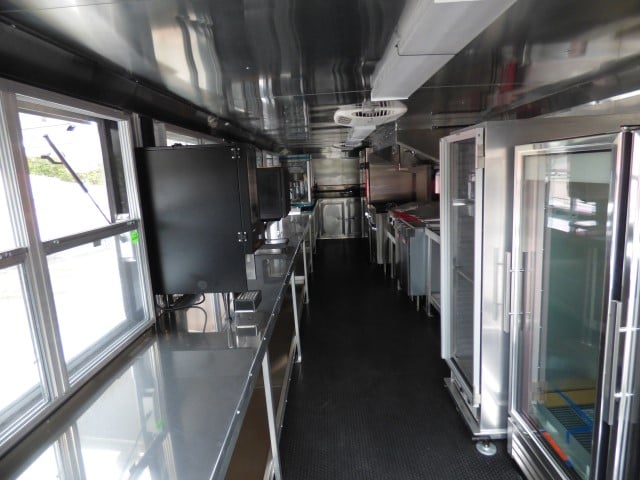 8.5' x 30' Silver Frost Concession Food Trailer With Appliances