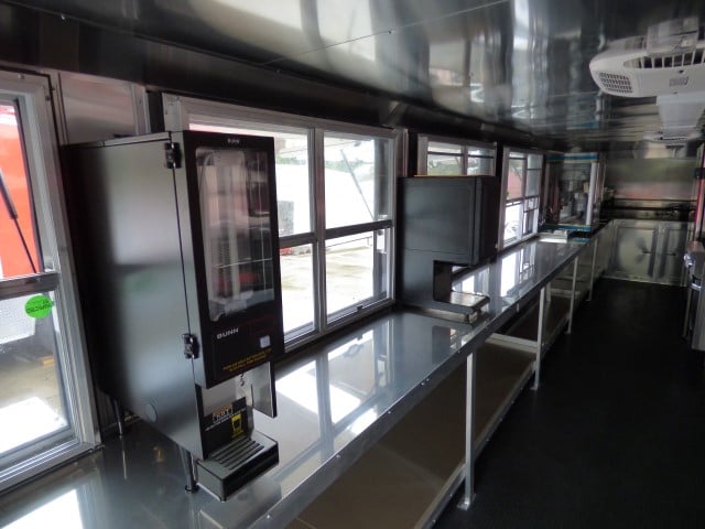 8.5' x 30' Silver Frost Concession Food Trailer With Appliances