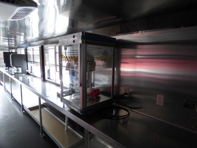 8.5' x 30' Silver Frost Concession Food Trailer With Appliances