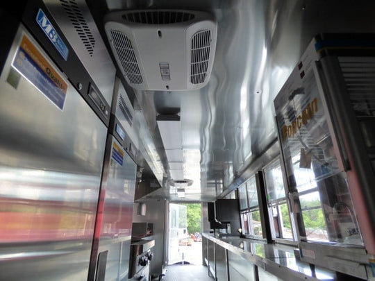 8.5' x 30' Silver Frost Concession Food Trailer With Appliances