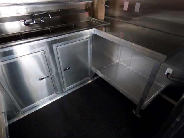 8.5' x 30' Grey Concession Food Trailer With Appliances