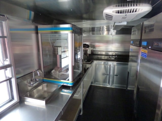 8.5' x 30' Grey Concession Food Trailer With Appliances