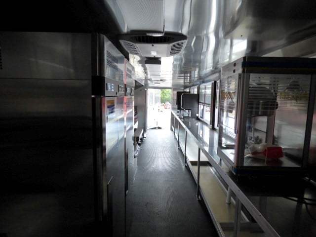 8.5' x 30' Grey Concession Food Trailer With Appliances