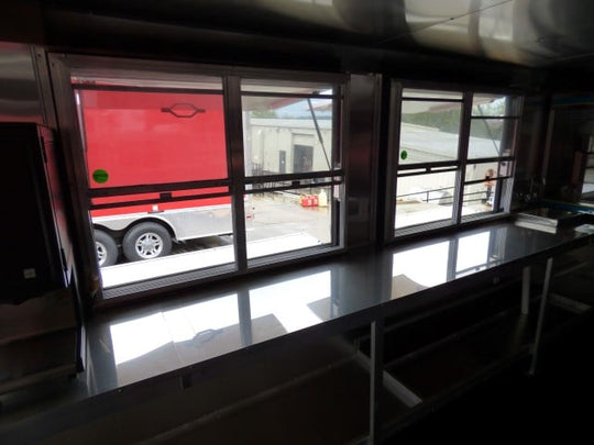 8.5' x 30' Silver Frost Concession Food Trailer With Appliances