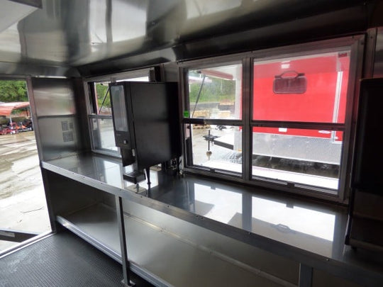 8.5' x 30' Silver Frost Concession Food Trailer With Appliances