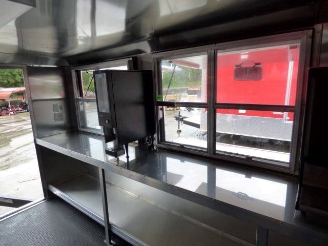 8.5' x 30' Grey Event Catering Concession Food Trailer