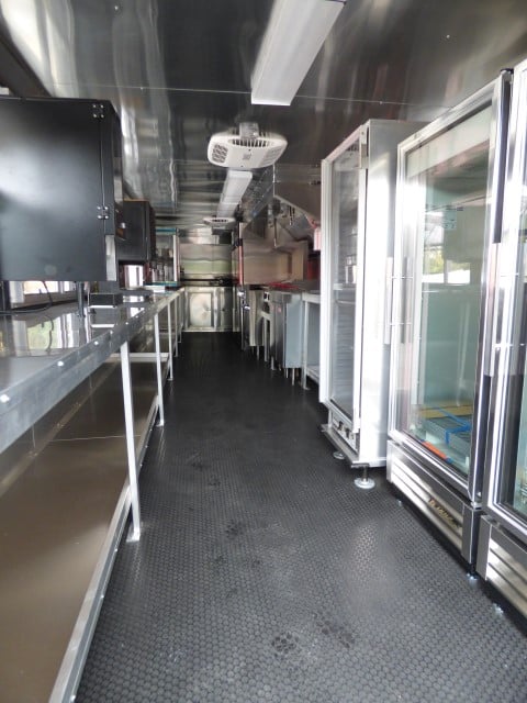 8.5' x 30' Silver Frost Concession Food Trailer With Appliances