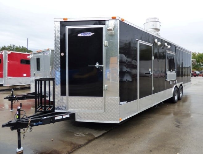 8.5' x 22' Concession Trailer Blue Catering Event Trailer