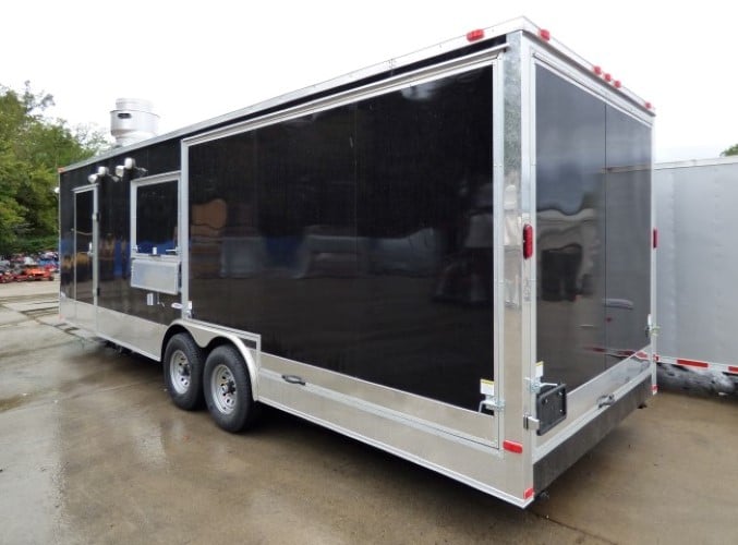 8.5' x 22' Concession Trailer Blue Catering Event Trailer