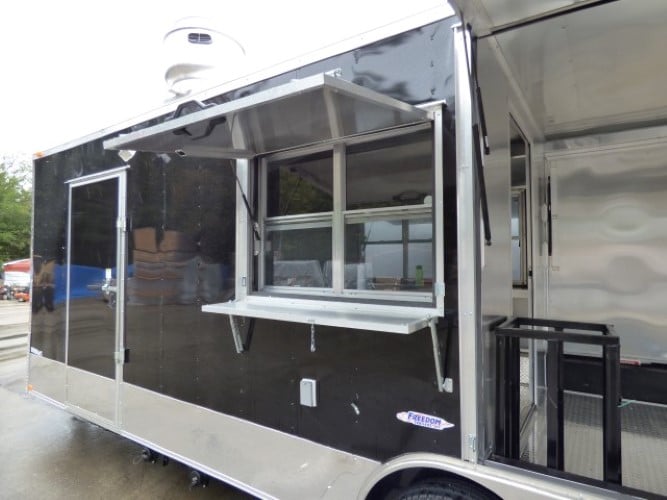 8.5' x 22' Concession Trailer Blue Catering Event Trailer