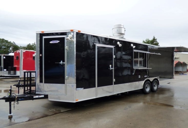 8.5' x 22' Concession Trailer Blue Catering Event Trailer