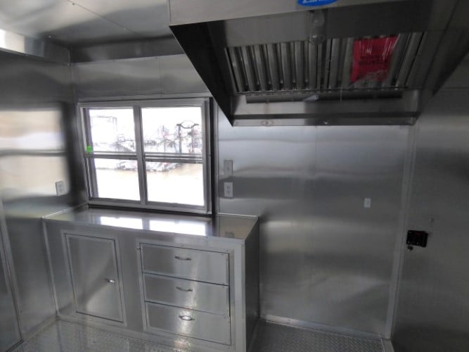 8.5' x 22' Concession Trailer Blue Catering Event Trailer