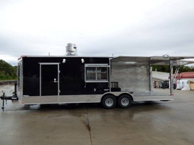 8.5' x 22' Concession Trailer Blue Catering Event Trailer