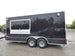 8.5' x 18' Black Catering Event Concession Food Trailer