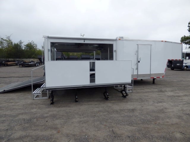 8.5' x 30' White Food Event Catering Concession Food Trailer