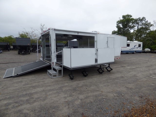 8.5' x 30' White Food Event Catering Concession Food Trailer