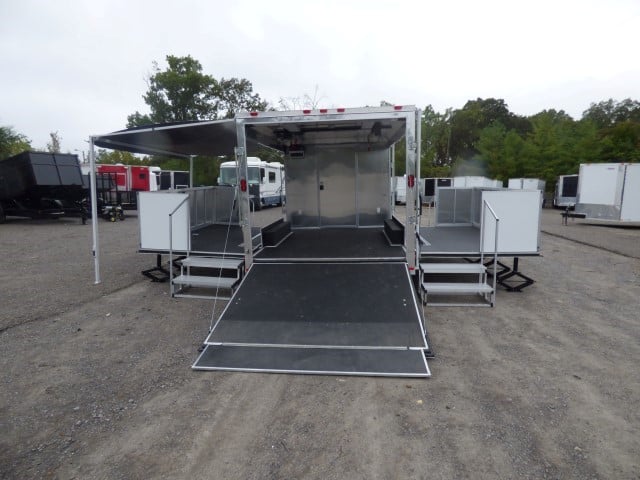 8.5' x 30' White Food Event Catering Concession Food Trailer