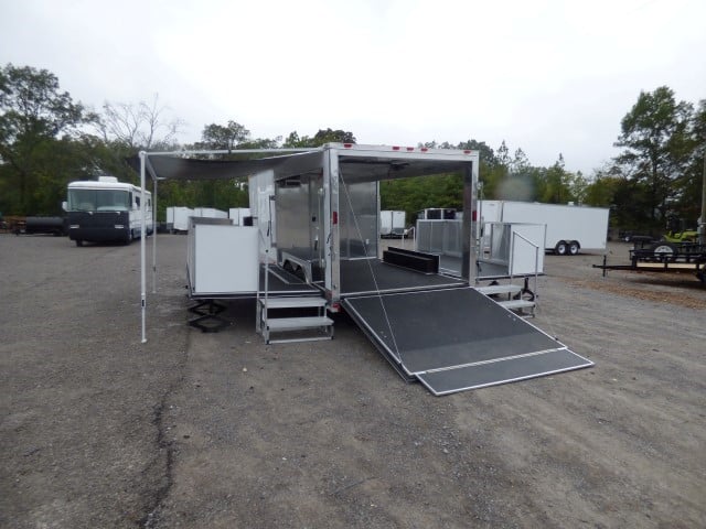 8.5' x 30' White Food Event Catering Concession Food Trailer